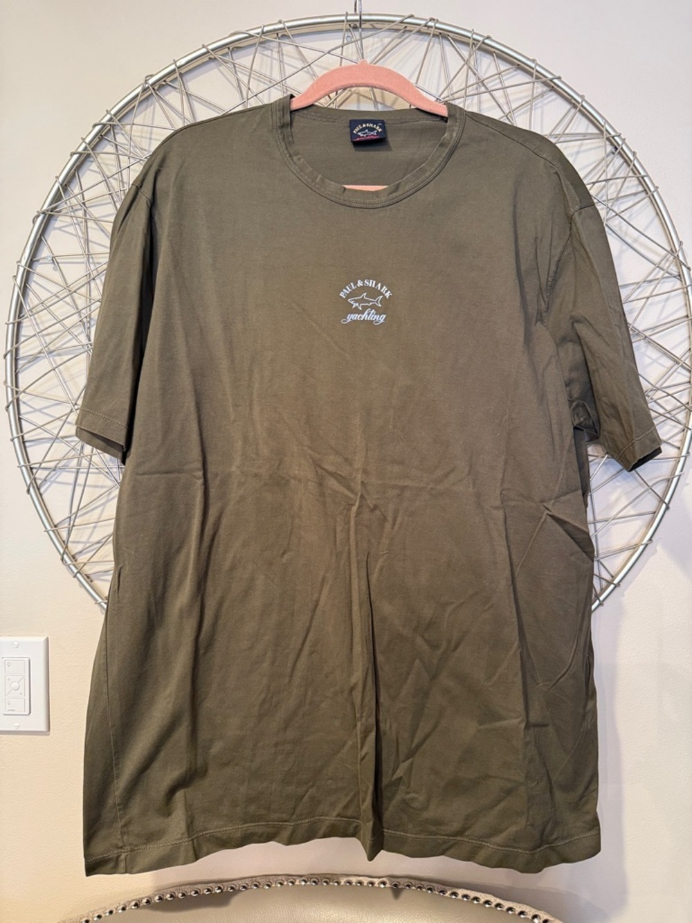 Paul & Shark Yachting Army Green Logo Tee - Size XXL
